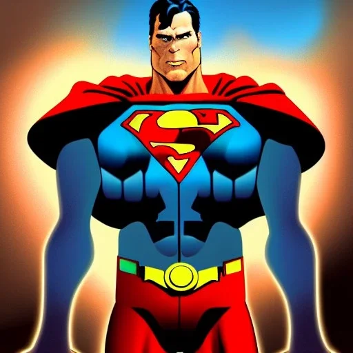 ultra detailed fullbody portrait of Cyborg Superman , extremely detailed digital painting, extremely detailed face,crystal clear eyes, in the style of Simon Bisley and Ken Kelley and Frank Frazetta and Ohrai Noriyoshi and robert e howard , mystical colors, perfectly centered image, perfect composition, rim light, beautiful lighting,8k, stunning scene, raytracing