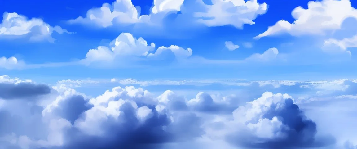 blue sky with clouds