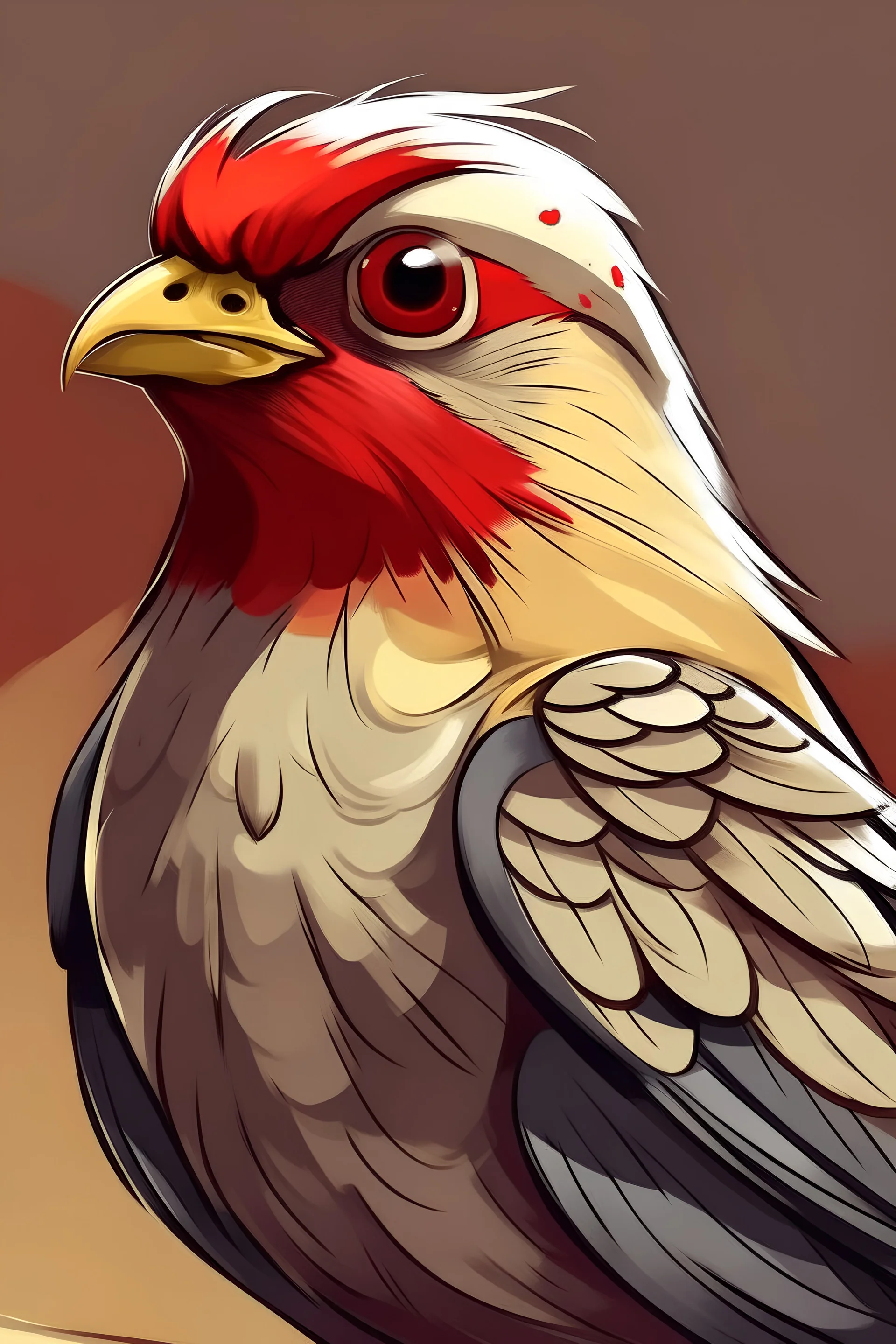 create an image of more angrier pidgeons