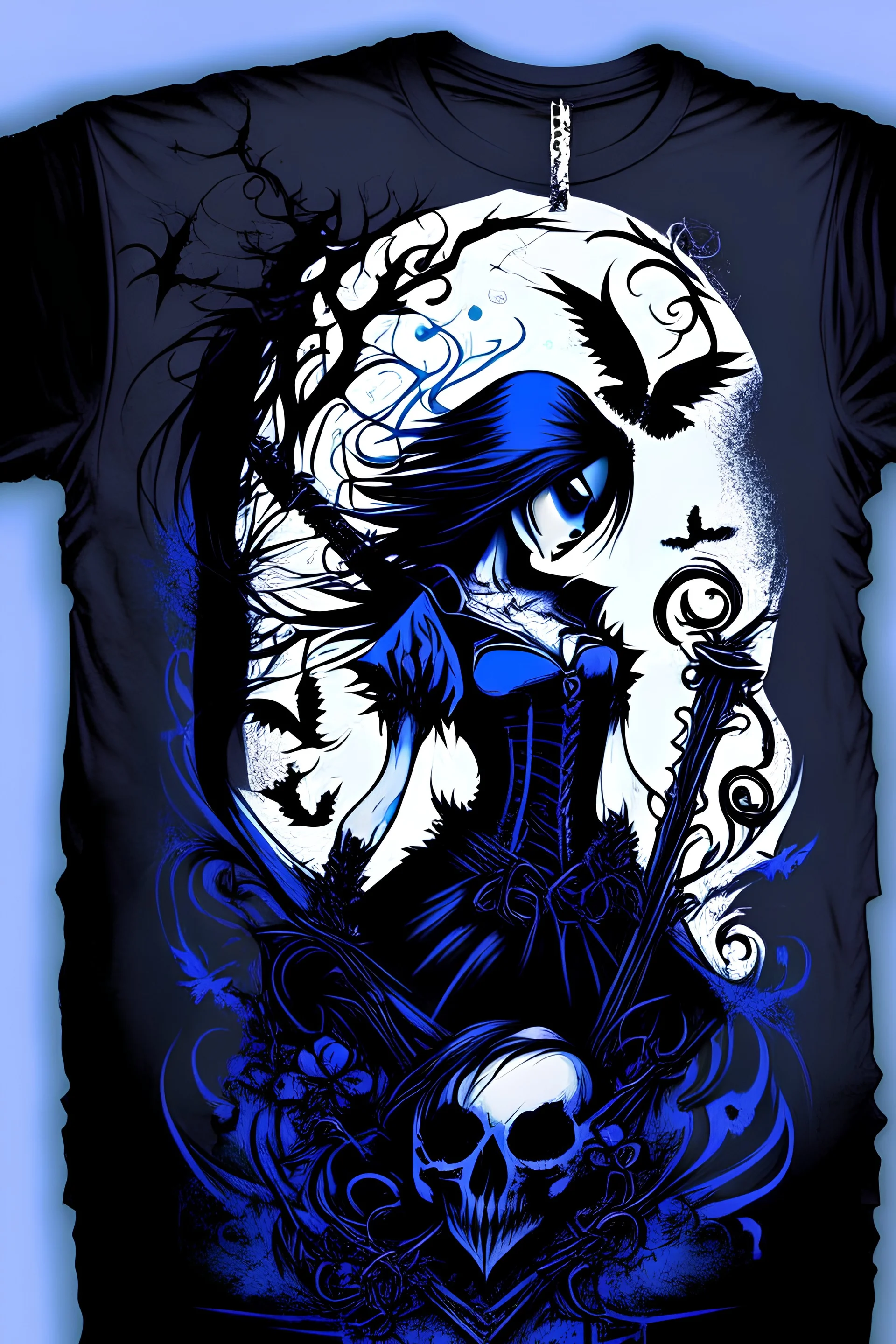 design for t-shirt , goth style
