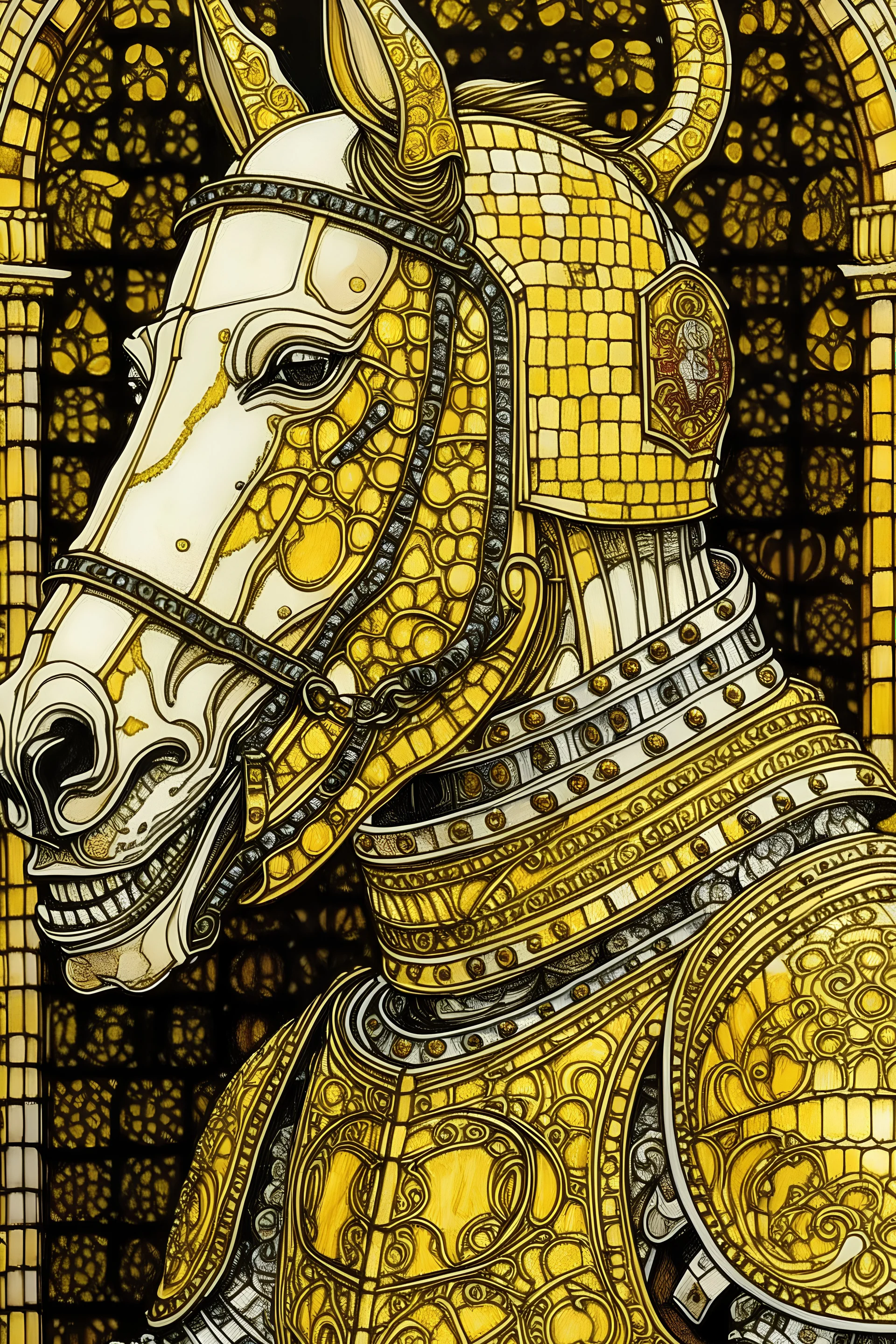 etailed smile portrait a medieval knight on horseback, medieval knight, Horse Atomically correct, dystopian, Bauhaus, Fritz Lang aesthetic, copic marker, pen and ink, stained, mixed media, head and shoulders portrait, intricate detail, surreal, illustration by Gustav Klimt and Norman Rockwell, perfect composition, masterpiece, concept art, dynamic lighting, golden ratio, 16k, trending on artstation