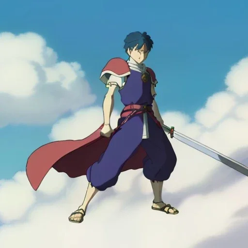 fire emblem, anime, screenshot, ova, 90s anime, boy, prince, sword, fantasy setting, fullbody, fighting dragon