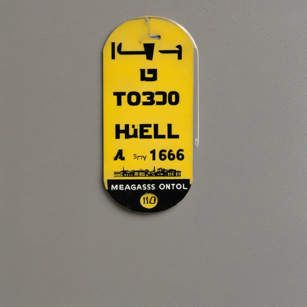 Megapass toll tag used at Megacity One to visit the Judge hall, Corridor 126 or C-126,