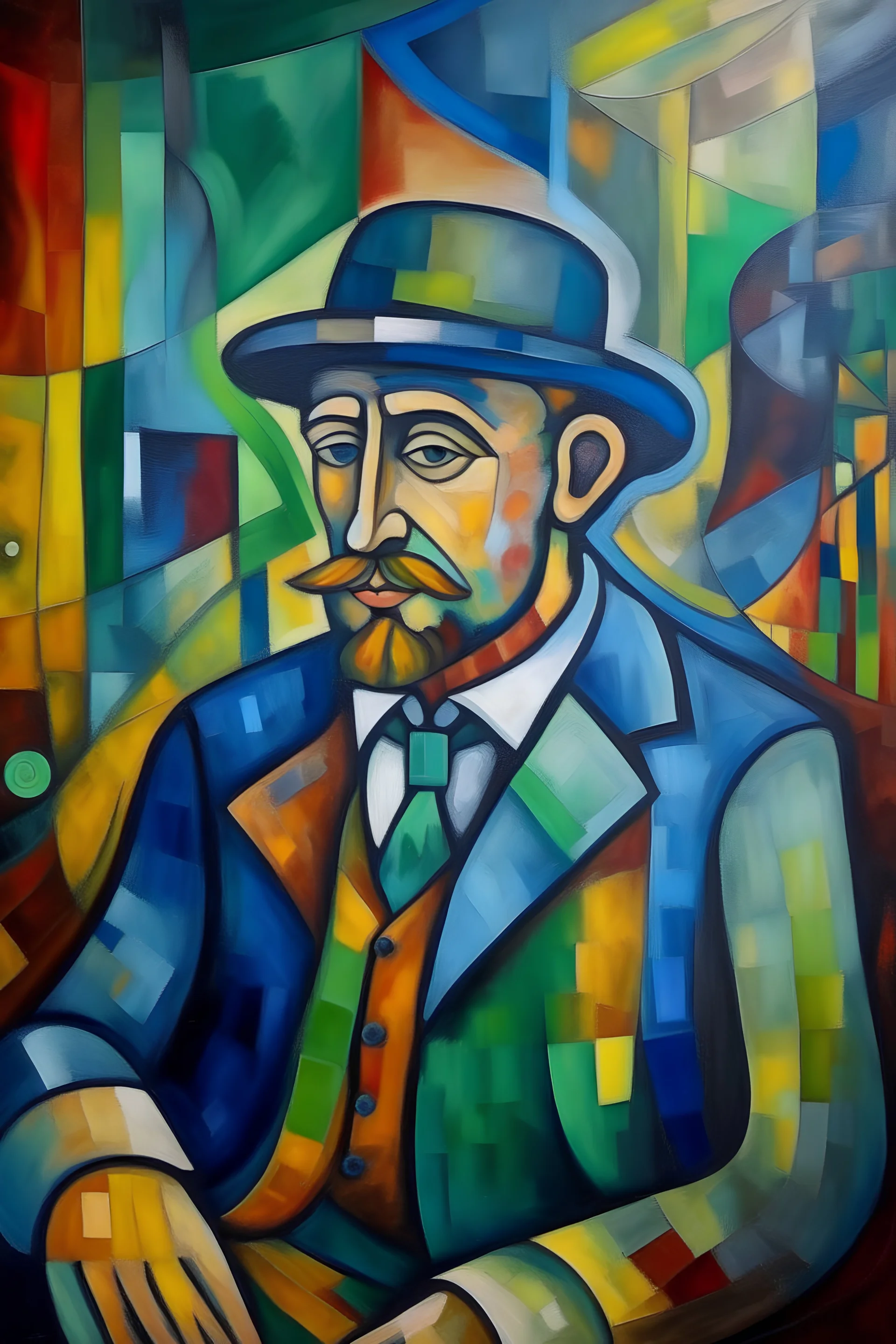 The man who sold the world (impressionism, abstract, cubism)