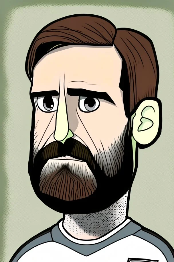 Scott Carson English football player cartoon 2d