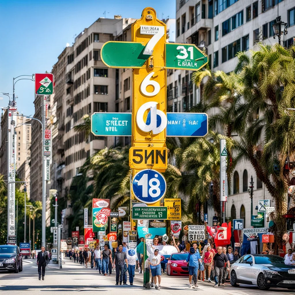 World's largest street sign