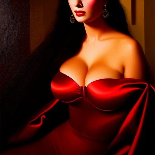 portrait of beautiful busty Clara de Noche painting by Brom , oil on canvas, cinematic composition, extreme detail,fit full head inside picture