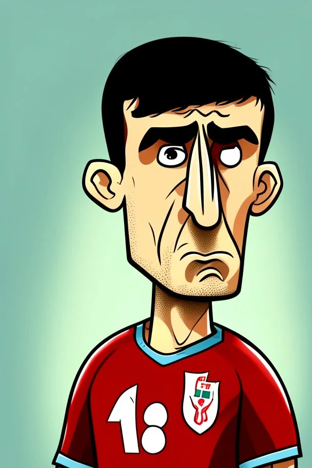 Tino Livramento English football player ,cartoon 2d