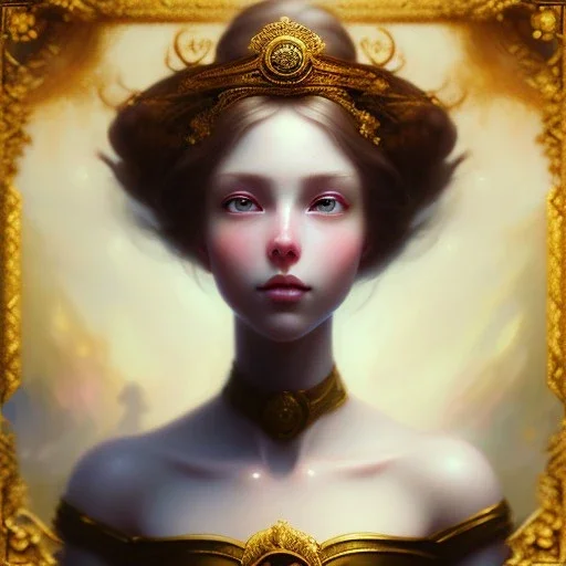 romantic era painting, william Turner, watercolor,Closeup face portrait of a tanned princess, skinny, big dreamy smiling eyes, holding up bird, long curly beautiful intricate colored hair, small hat, symmetrical, anime wide eyes, soft lighting, detailed face, by makoto shinkai, stanley artgerm lau, wlop, rossdraws, concept art, digital painting, looking at bird