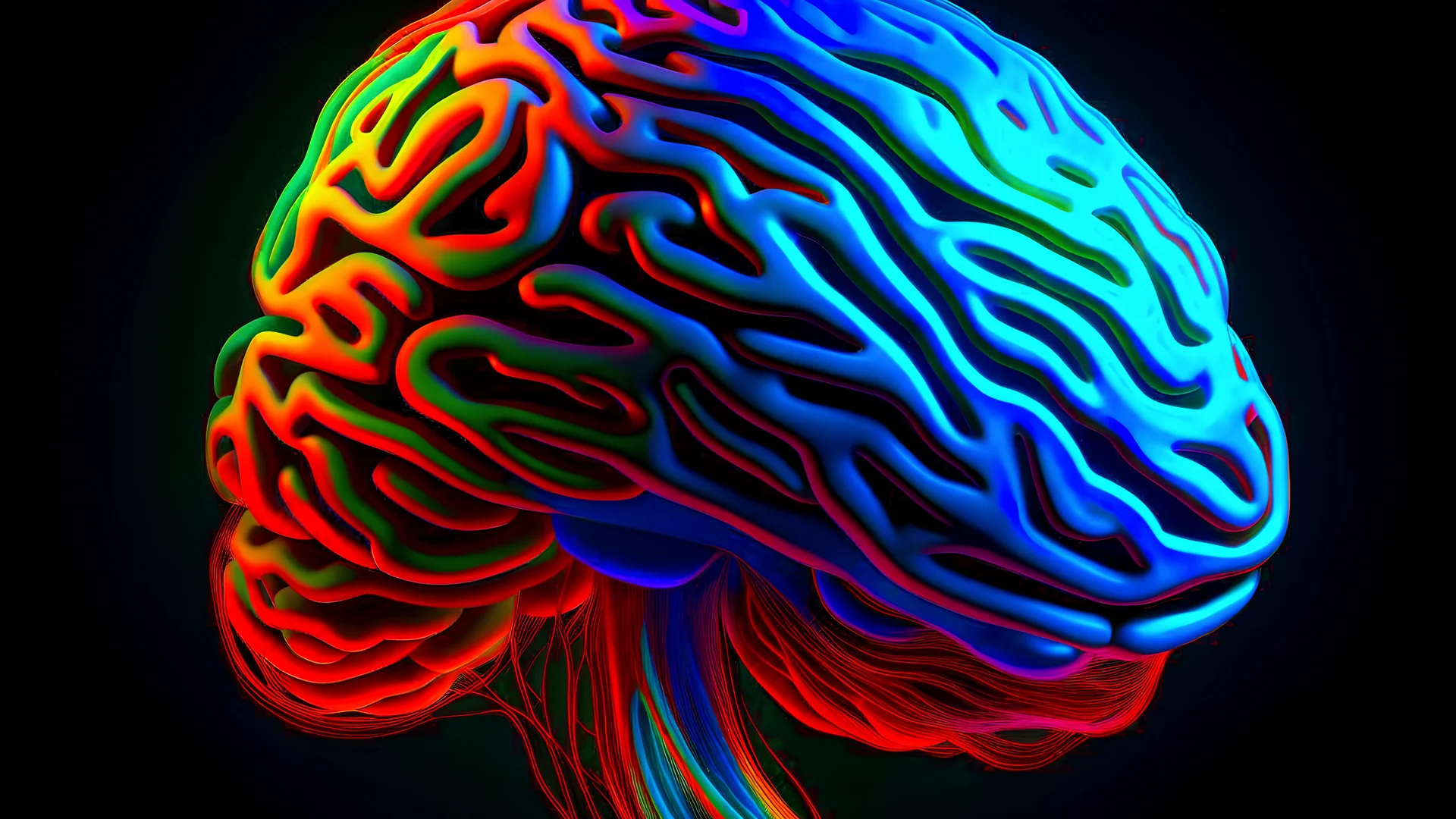 cool image of brain