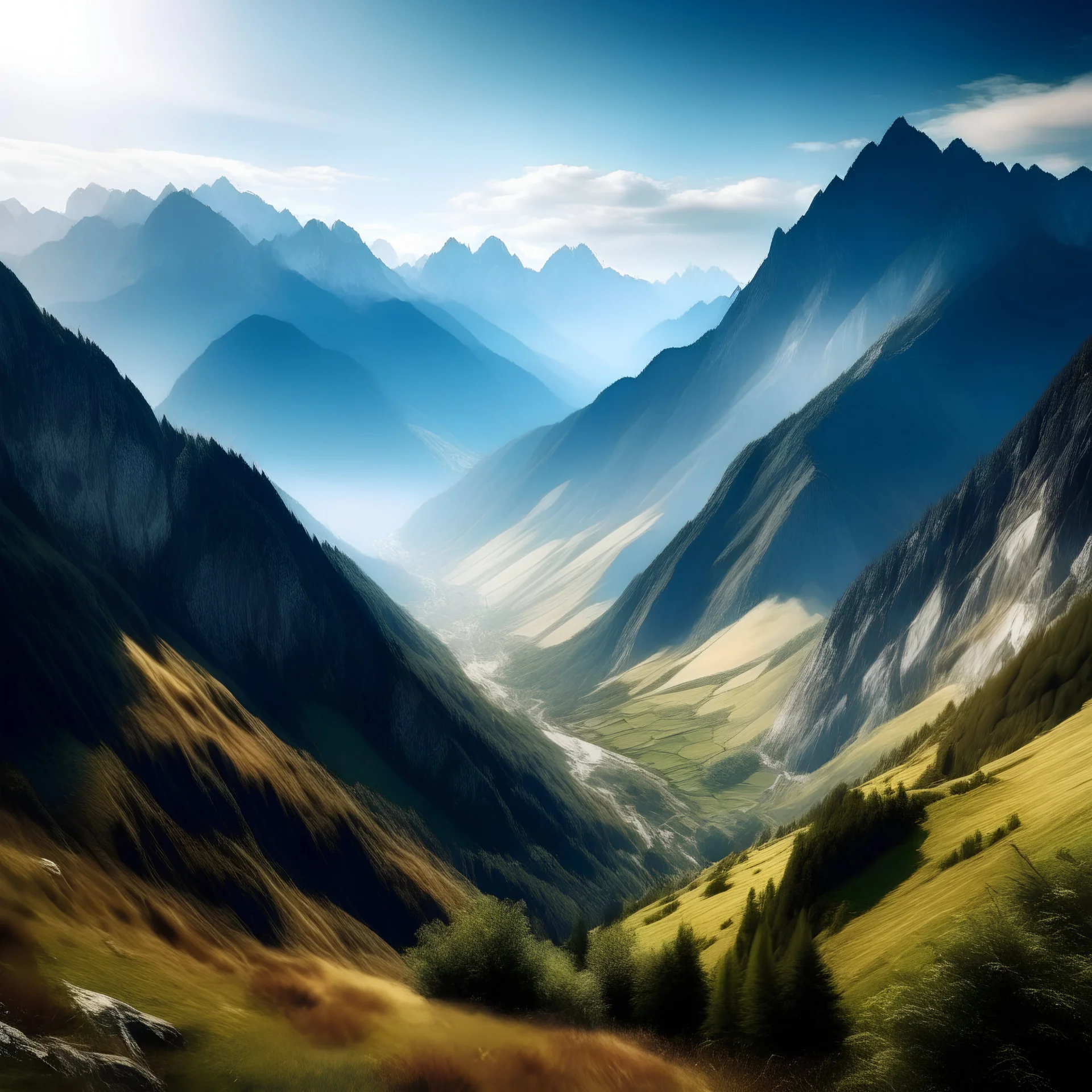 Capture the beauty of natural landscapes such as mountains