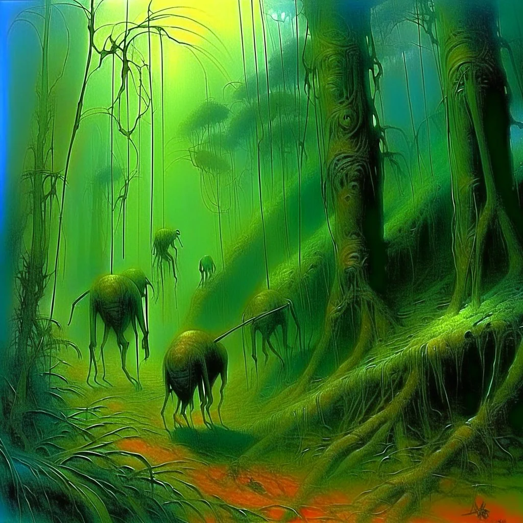 Jungle. Zdzisław Beksiński