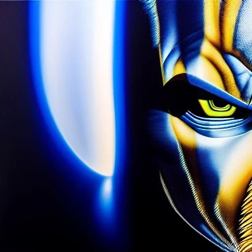 Ultra detailed fullbody Portrait in oil on canvas of Vegeta merges wolverine,extremely detailed digital painting, extremely detailed face,crystal clear Big glowing eyes, mystical colors ,perfectly centered image, perfect composition, rim light, beautiful lighting,masterpiece,8k, stunning scene, raytracing, anatomically correct, in the style of robert e howard and Wizyakuza and Ohrai Noriyoshi and Simon Bisley and uncannyknack