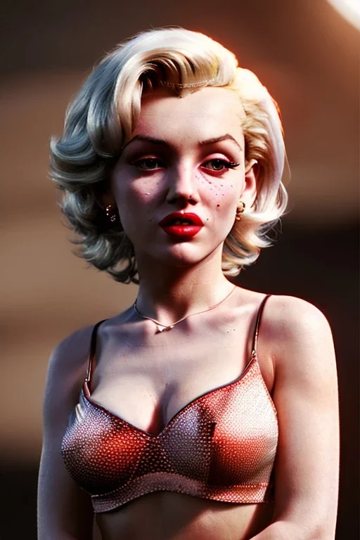 Ultra Realistic image, portrait, blonde woman, sweet Marylin Monroe face, perfect iris, glow eyes. skater waitress suit. soft color, highly detailed, unreal engine 5, ray tracing, RTX, lumen lighting, ultra detail, volumetric lighting, 3d, finely drawn, high definition, high resolution.