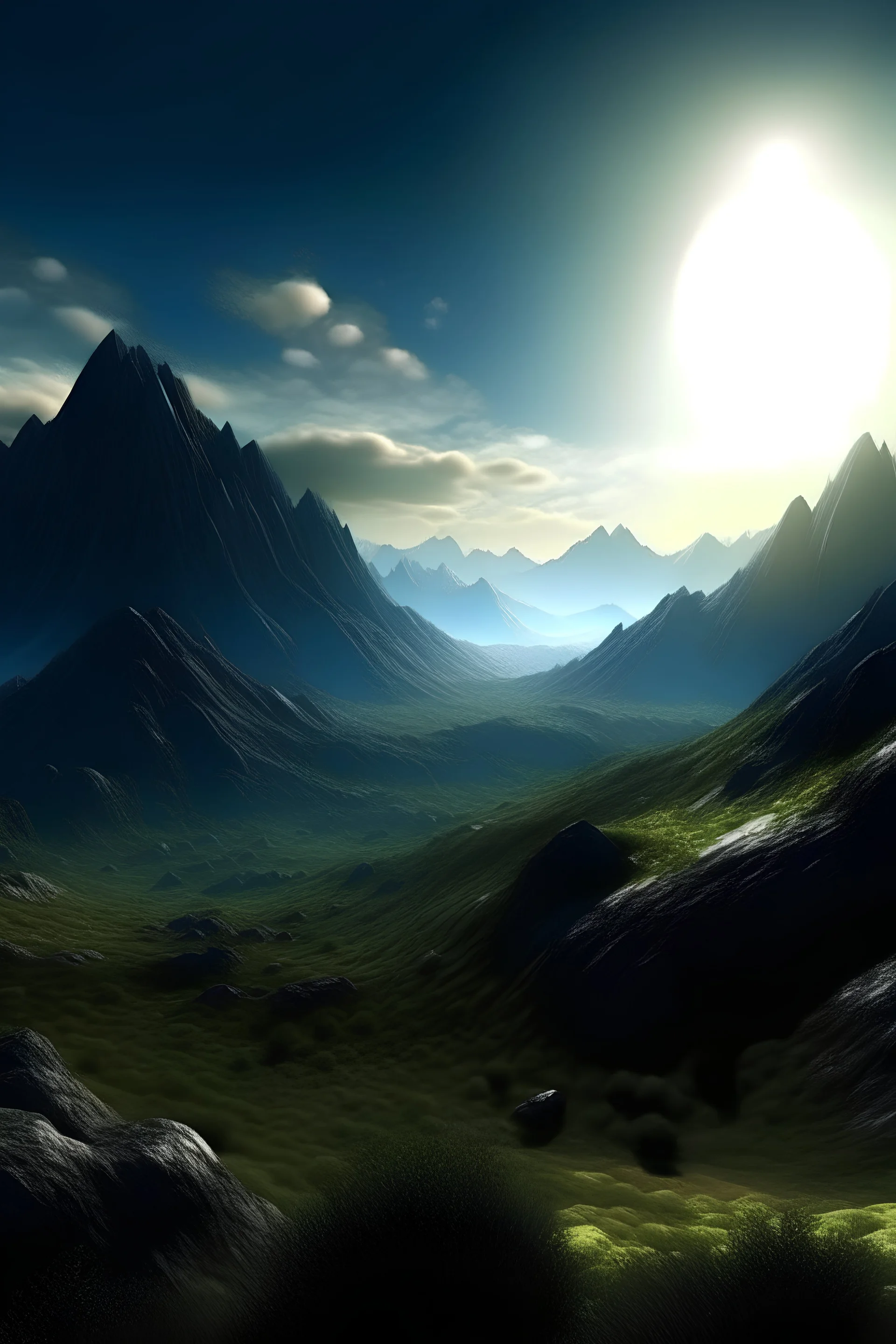 un paisaje de montaña segun Xul solar