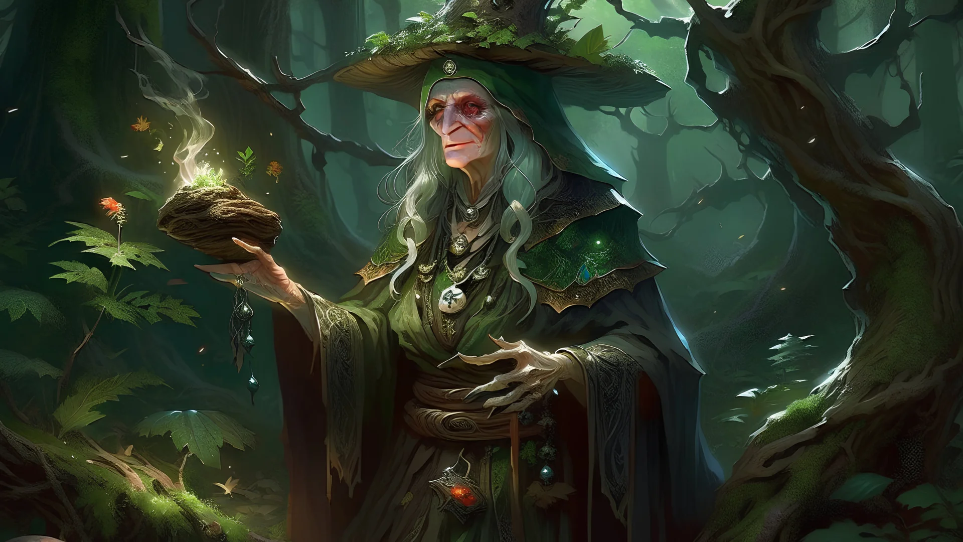 ancient witch of the deep forest