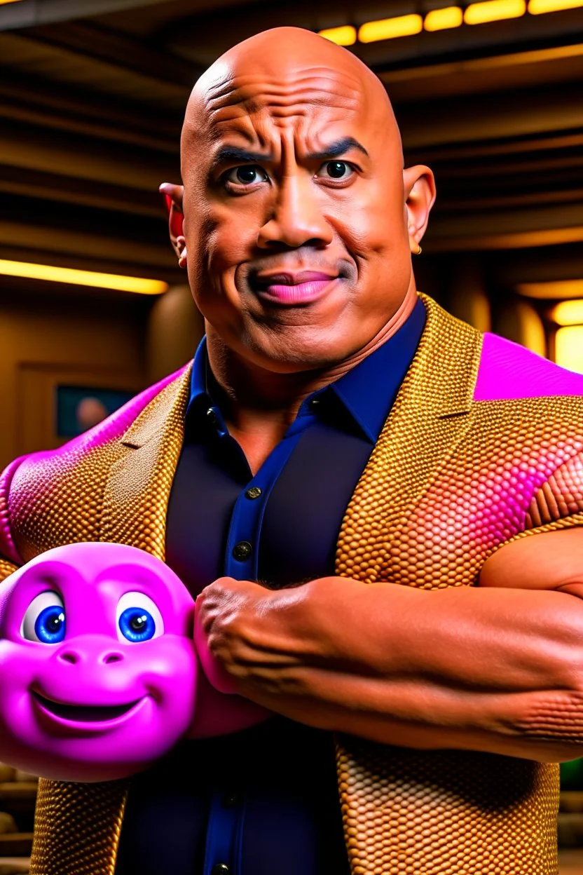 dwayne the rock turning into kirby