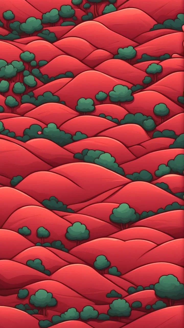 background, cartoon, top down landscape red