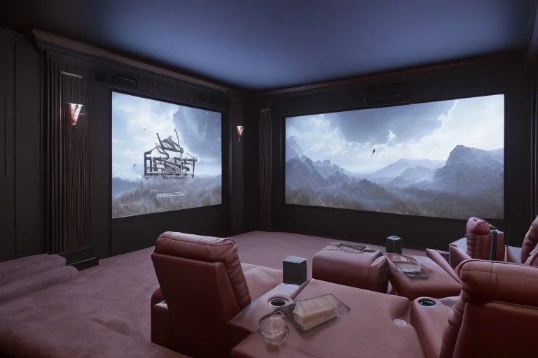 a dedicated home cinema room