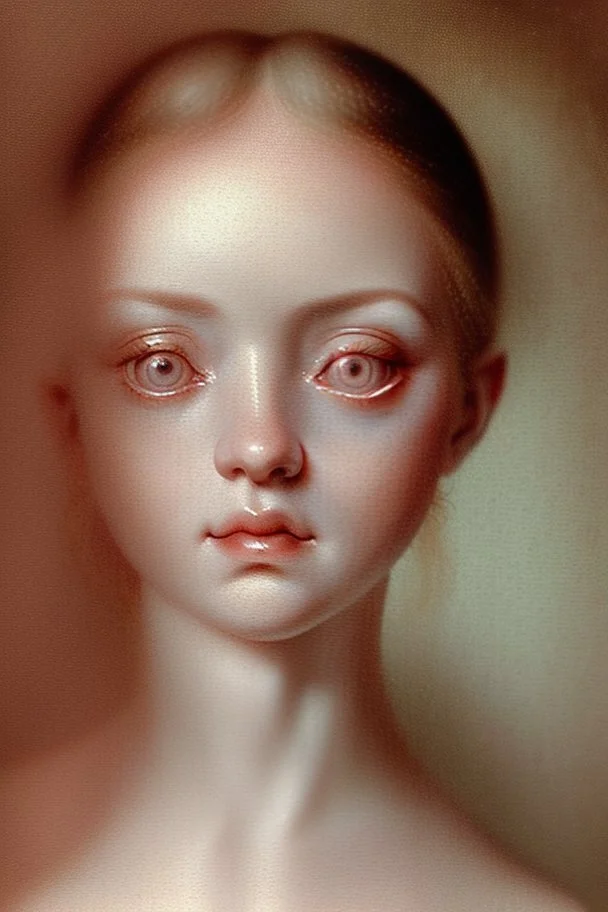 Set in rose-gold, mesmerizing—and bizarre is a Lovers Eye, Part-portrait, part-jewel, the miniature portraiture of a single eye of a beloved, painted with watercolor on ivory,18th century style, the beloved's eye floats uncannily against a monochromatic background. No other facial features anchored it, except an eyebrow. All focus on the composition’s core of a dark iris gazes ardently from behind a soft, love-drunk lid. Lovers eye portraiture, romantic, realism, Victorian, surrounded by blue ve