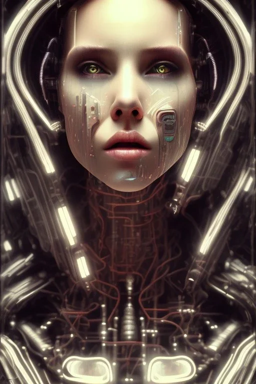 cyberpunk, head, scream women, portrai, face cry, perfect eyes, tron, cyborg, robot, cyborg, seven , perfekt, real, dream, hr giger