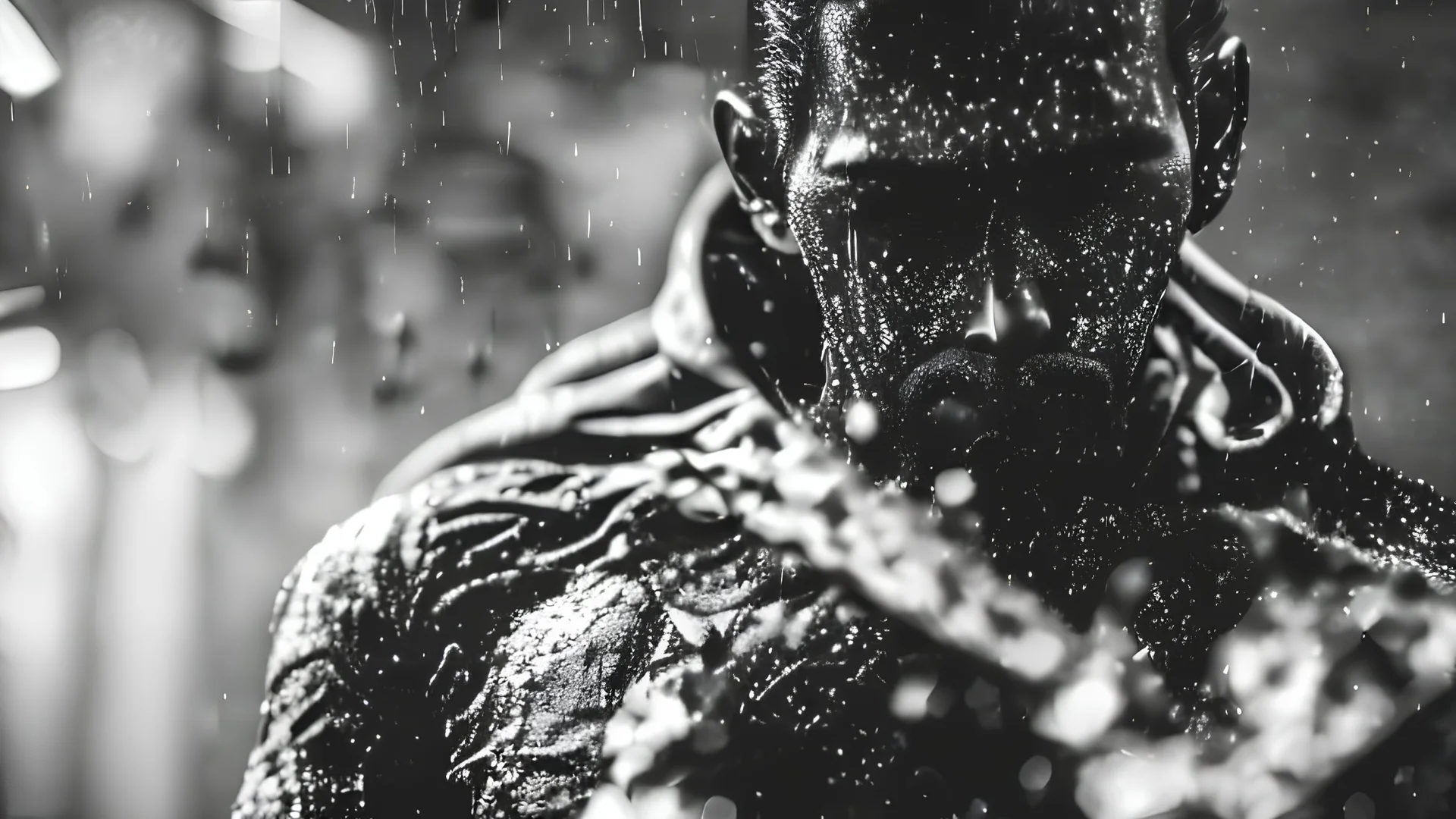 Man covered in black haze, follow the star, abstract art piece, tilt shift, ((cinematic look)), soothing tones, insane details, RAW, cinematic, detailed, (high detailed skin:1.2), 8k uhd, dslr, high quality, film grain, Fujifilm XT3, sharp focus, soft light,(hyperrealism:1.2), soft cinematic light, sharp, intricate details, low contrast, soft cinematic light, dim colors, exposure blend, hdr