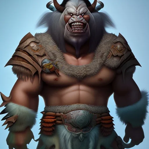 Fantasy orc barbarian