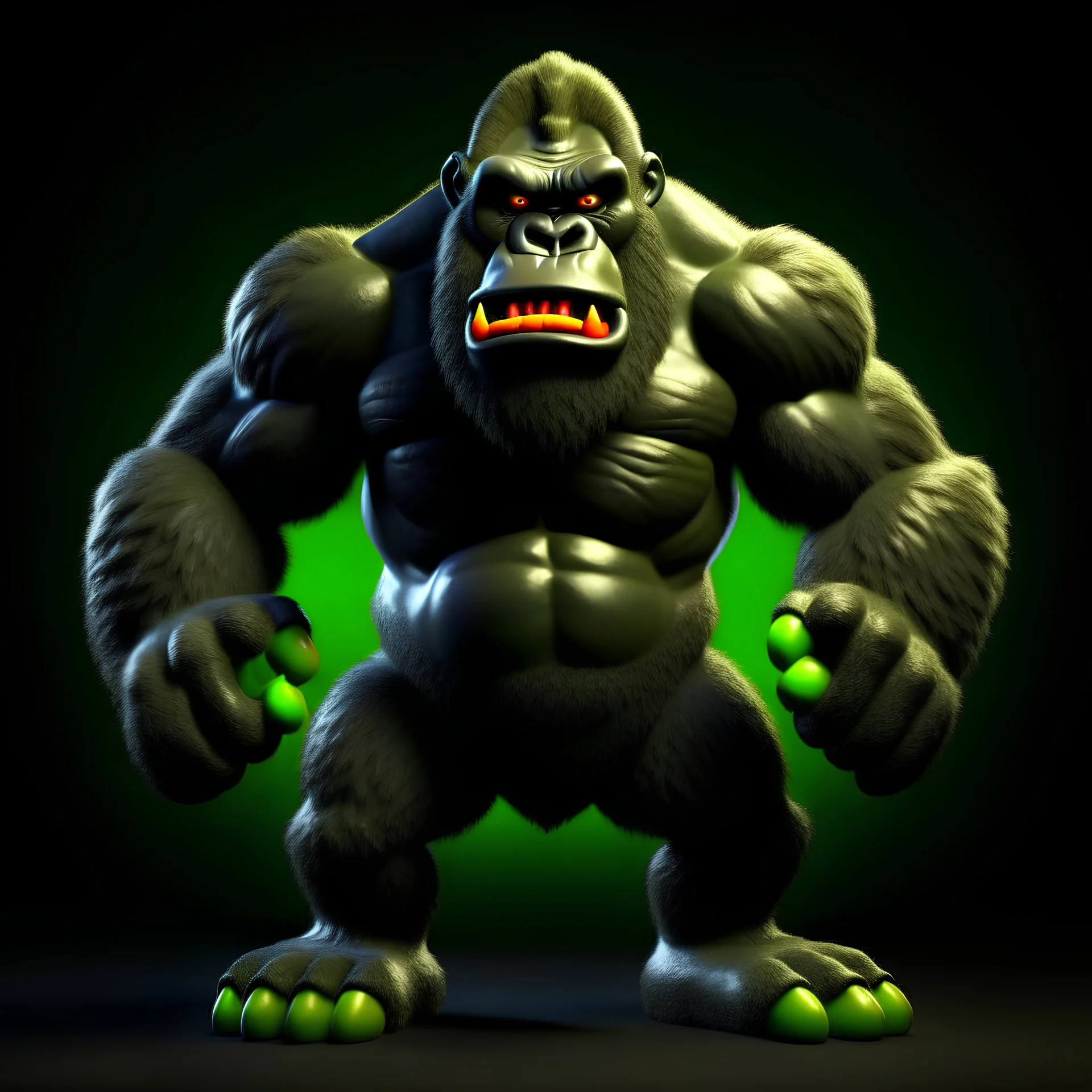 King Kong cheerful 3D