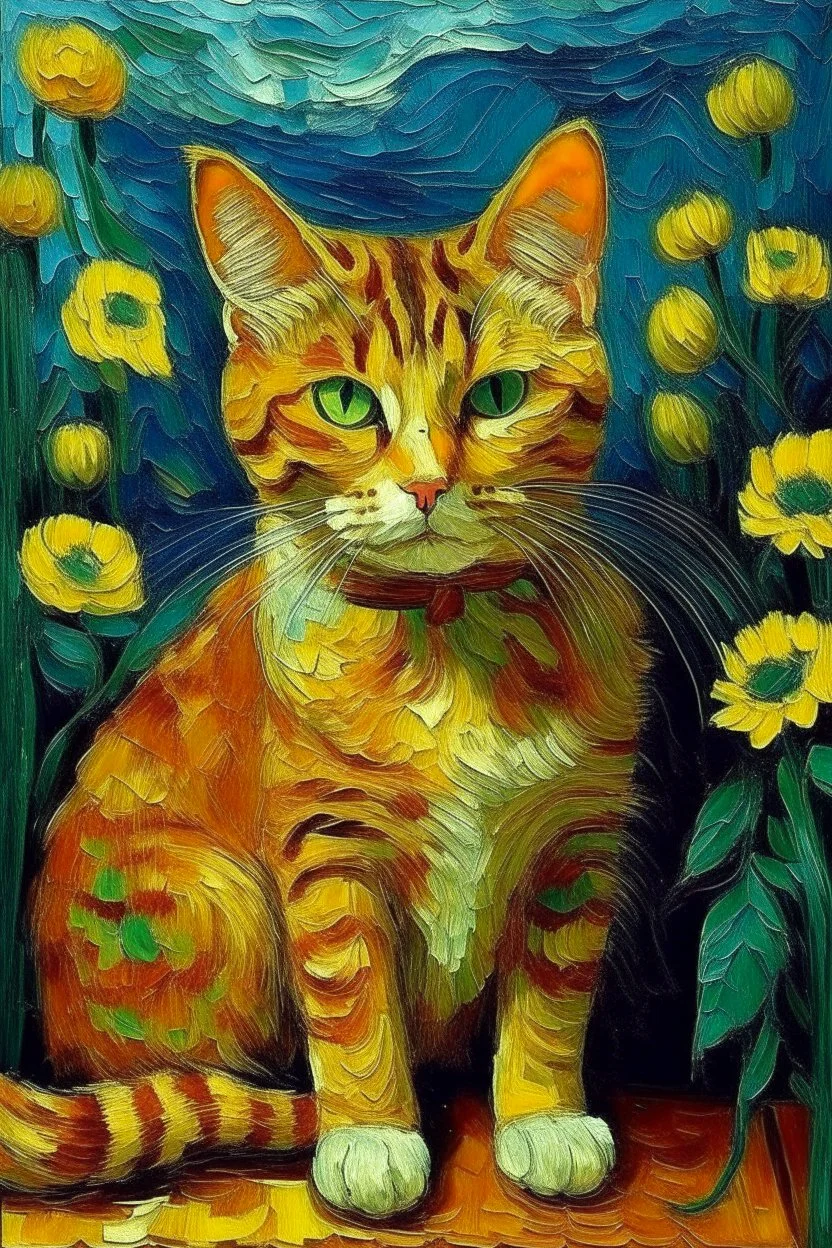 potret kat af van gogh
