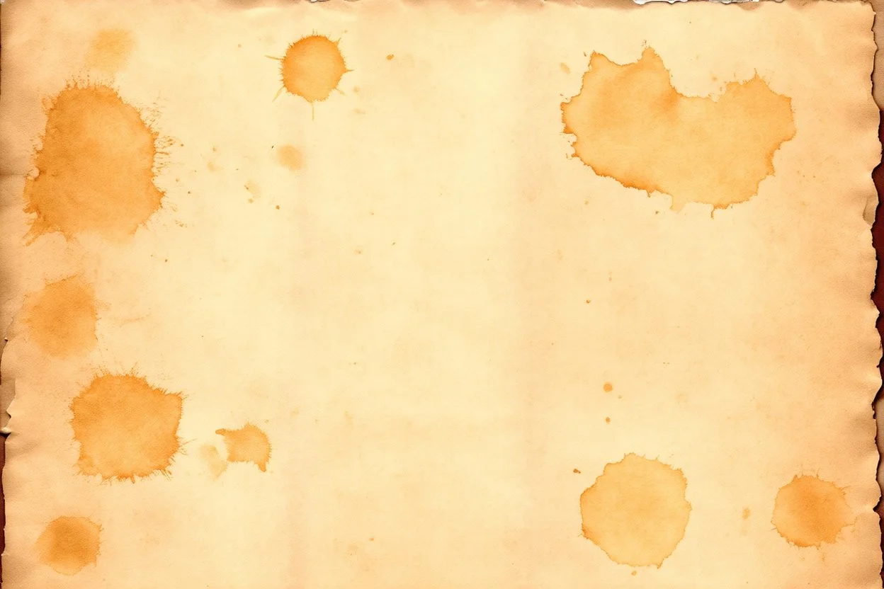 scan of old faded tea stains on rough paper