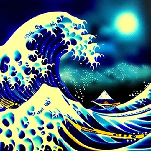 Ultra detailed fullbody Portrait in oil on canvas of The Great Wave off Kanagawa,extremely detailed digital painting, extremely detailed face,crystal clear eyes, mystical colors ,perfectly centered image, perfect composition, rim light, beautiful lighting,masterpiece,8k, stunning scene, raytracing, anatomically correct, in the style of robert e howard and Wizyakuza and Ohrai Noriyoshi and Simon Bisley and uncannyknack