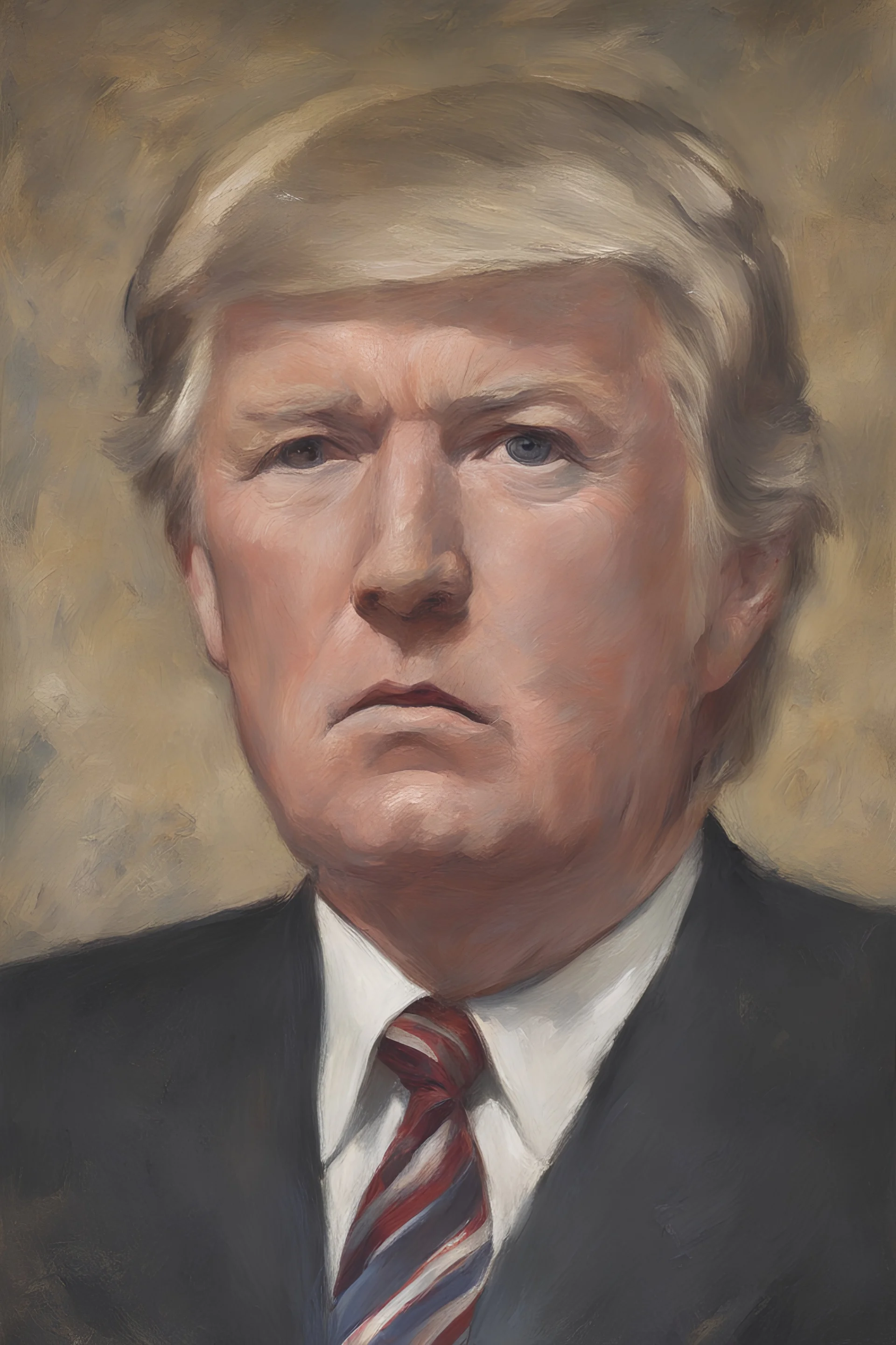 Presidential portrait - Donald Trump - by Gilbert Stuart