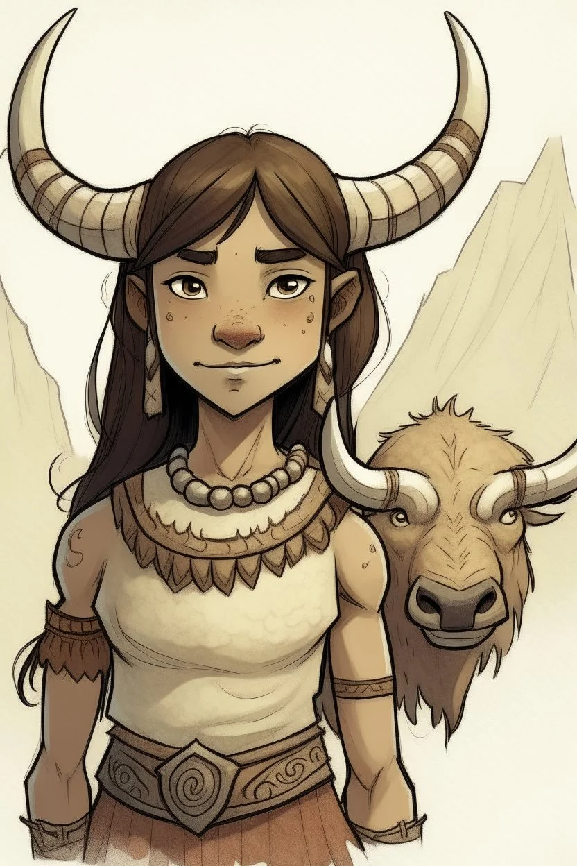 minotaur girl inuit brown