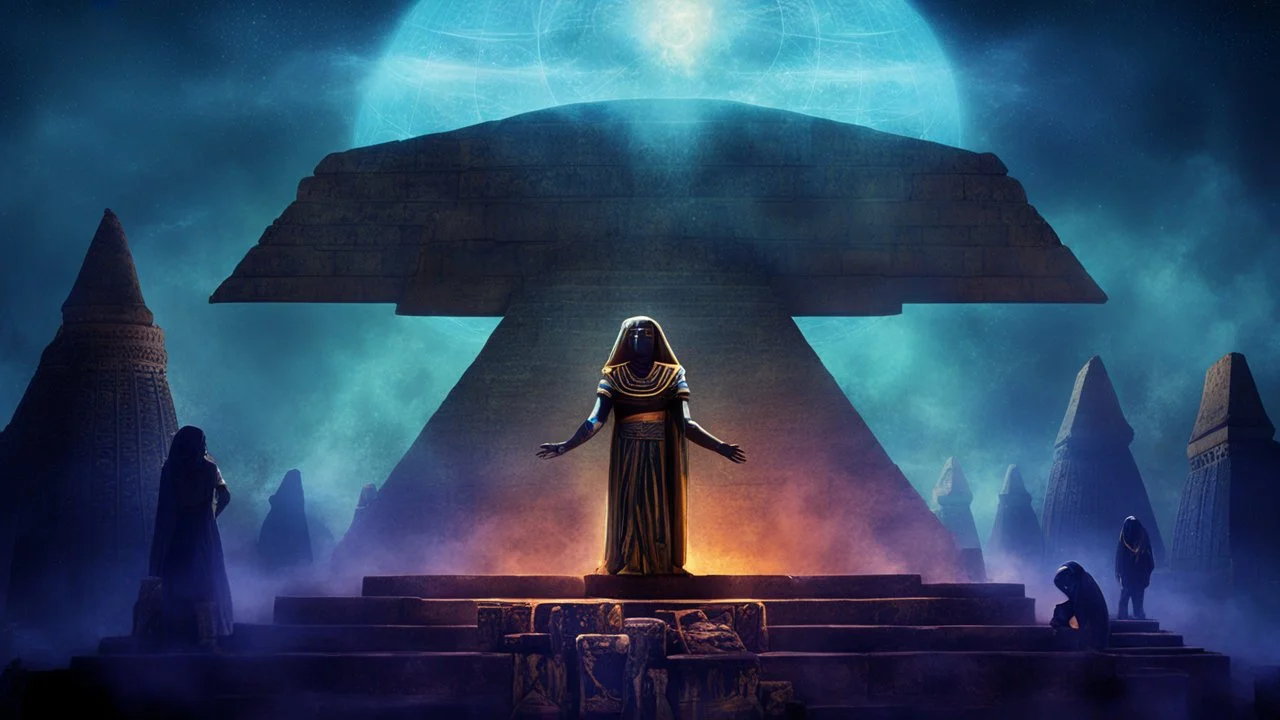 “The Keepers of the Truth” (intro to the story with additional images on my Sythiana page) The Keepers of the Truth all over the world patiently awaited the moment an ancient prophecy would arise. Their laser focus was placed on Egypt as, at that time, the cradle of the civilization. A legend was passed down generations, whispered over the fire during evening’s gatherings. A legend which claimed that once the Sun turns red, a large burning comet would appear on the night sky and bring destru