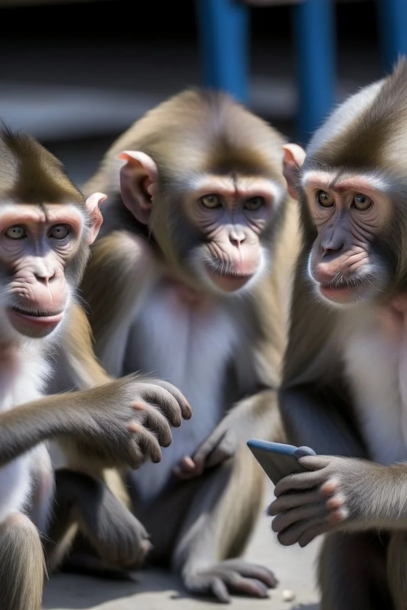 aber der ser på telefon