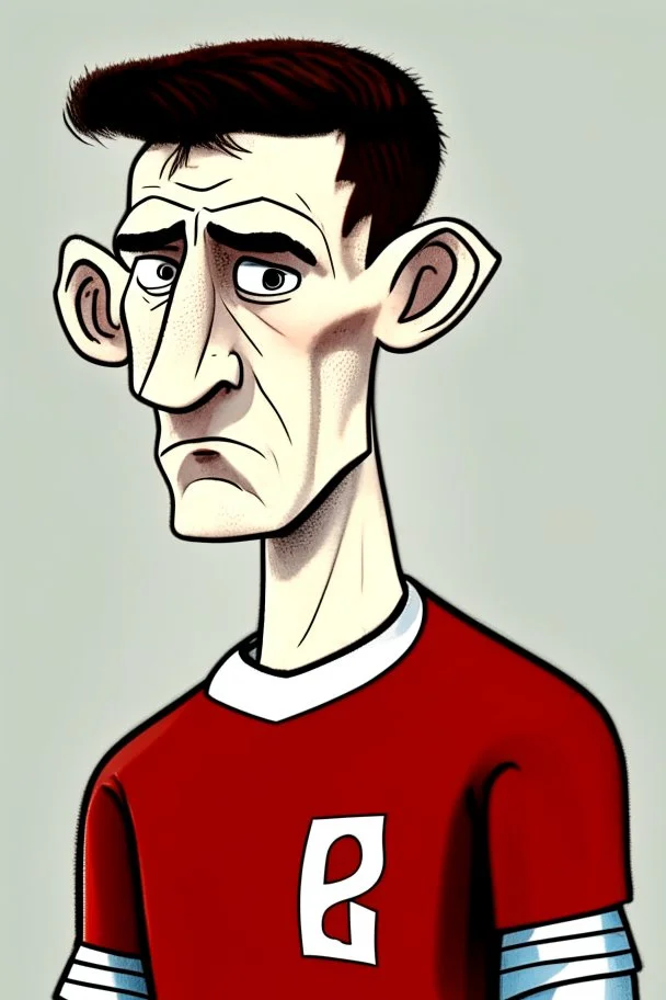 Anthony Gordon English football player ,cartoon 2d