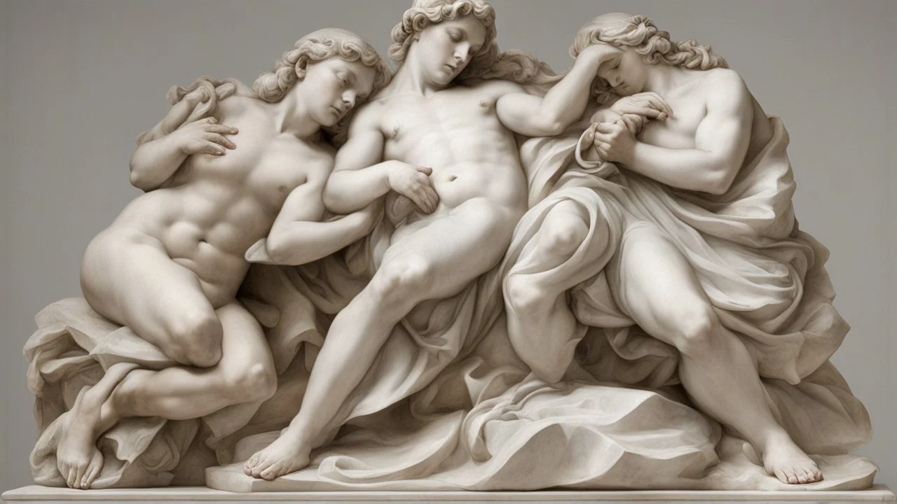 Marble sculpture by Andrea del sarto