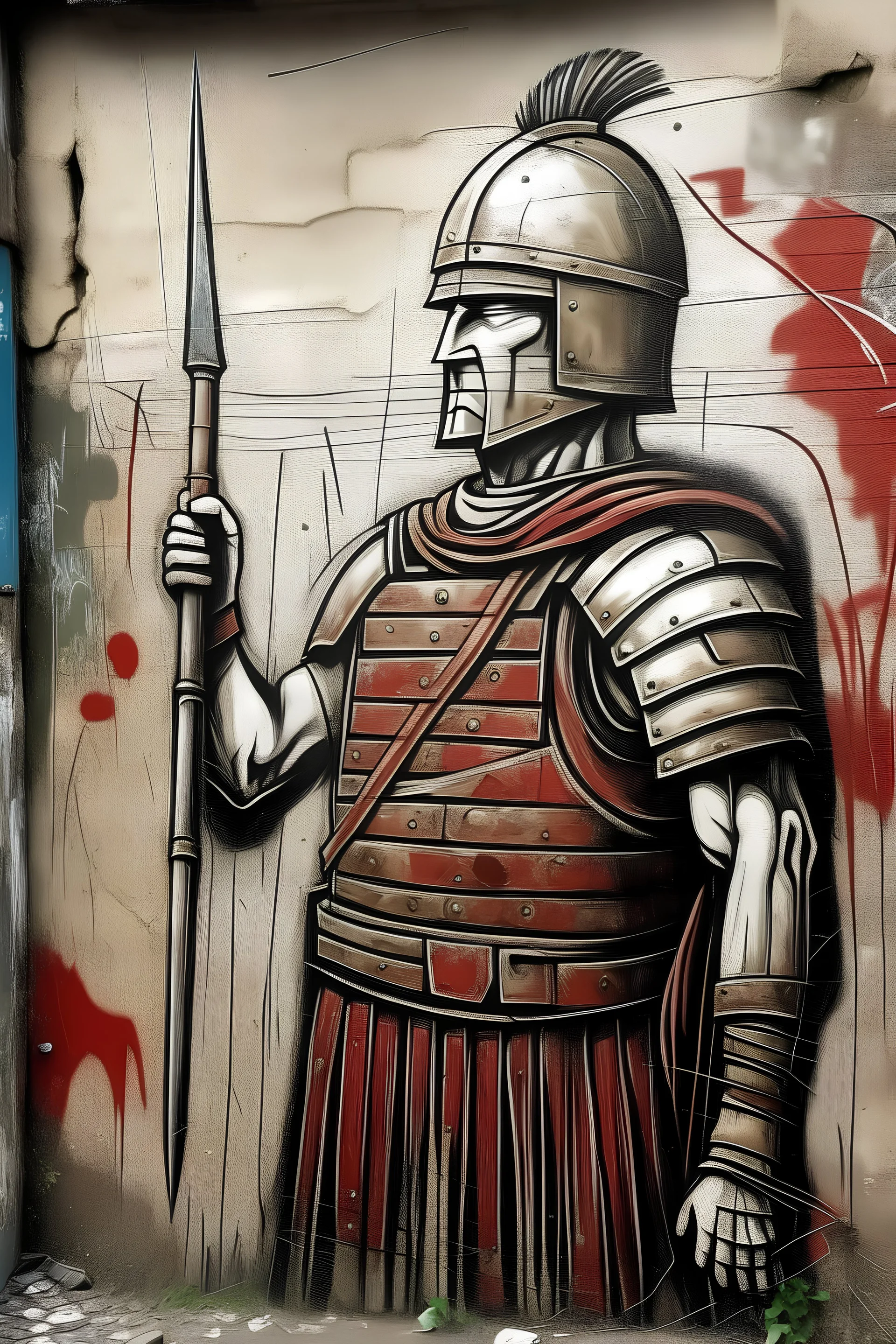 Soldado romano graffiti