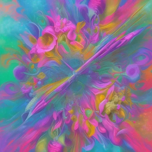  pastel colors, abstract art, flowers camp