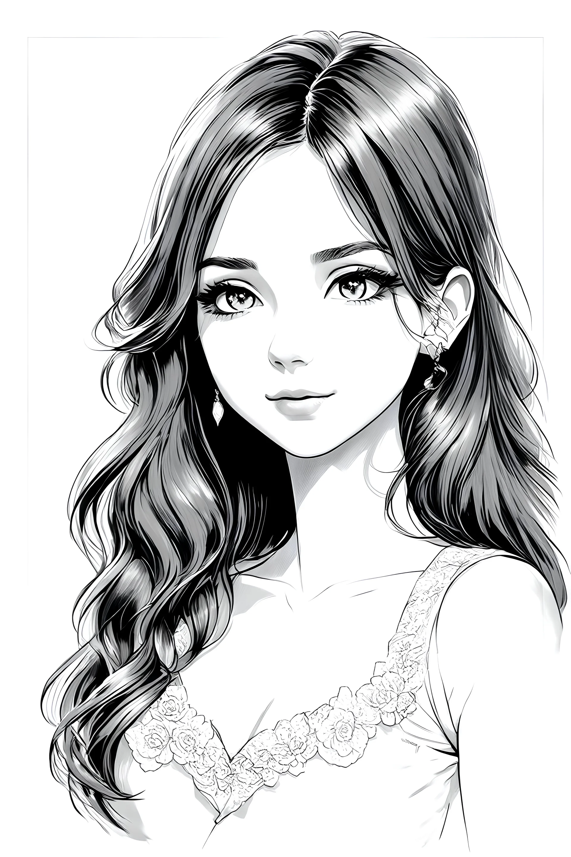 Draw a beautiful girl