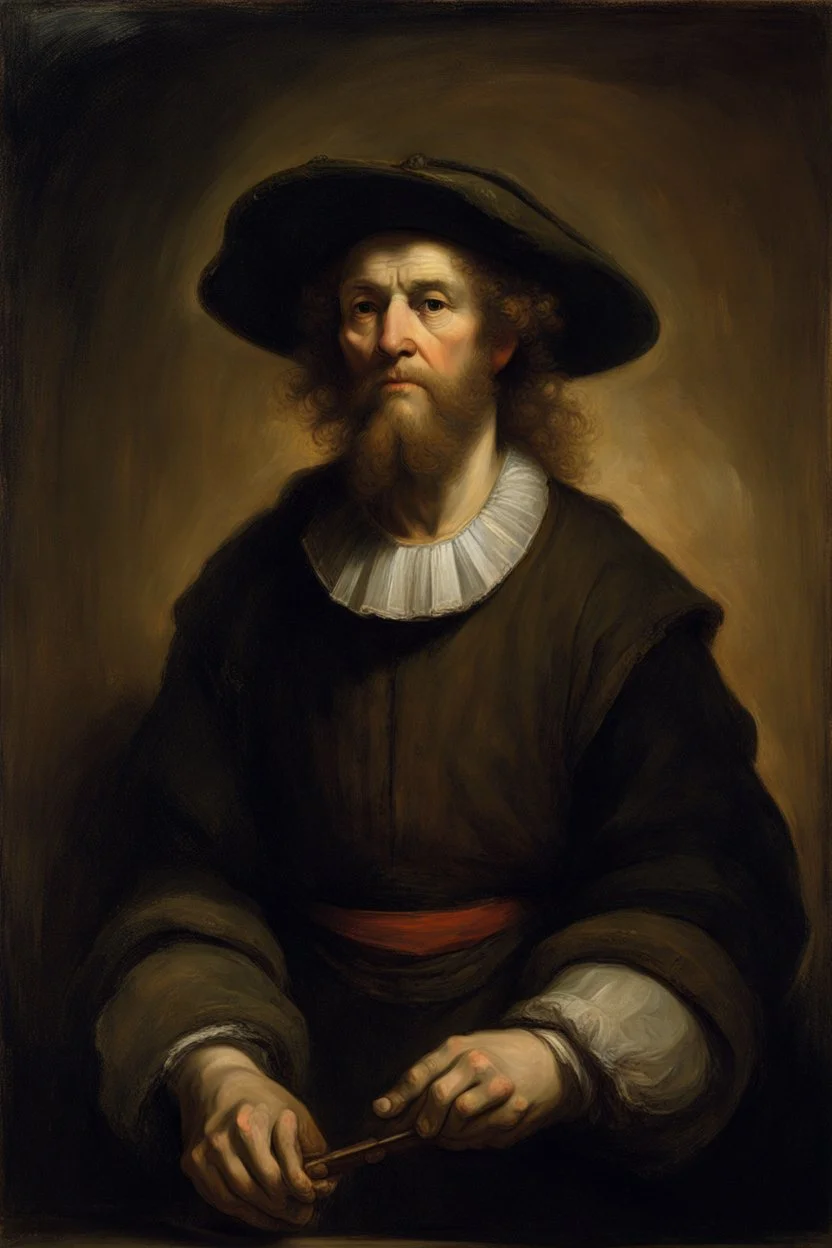 master oil painting by Rembrandt,The truths you seek are yours alone to keep. I am but echo, shadow, whispered name— You are the one who plays the greater game. The gods of old still hunger in the void, But you, Klein Moretti, cannot be destroyed. Not wholly. Not while one soul calls you friend, Not while this story races toward its end.