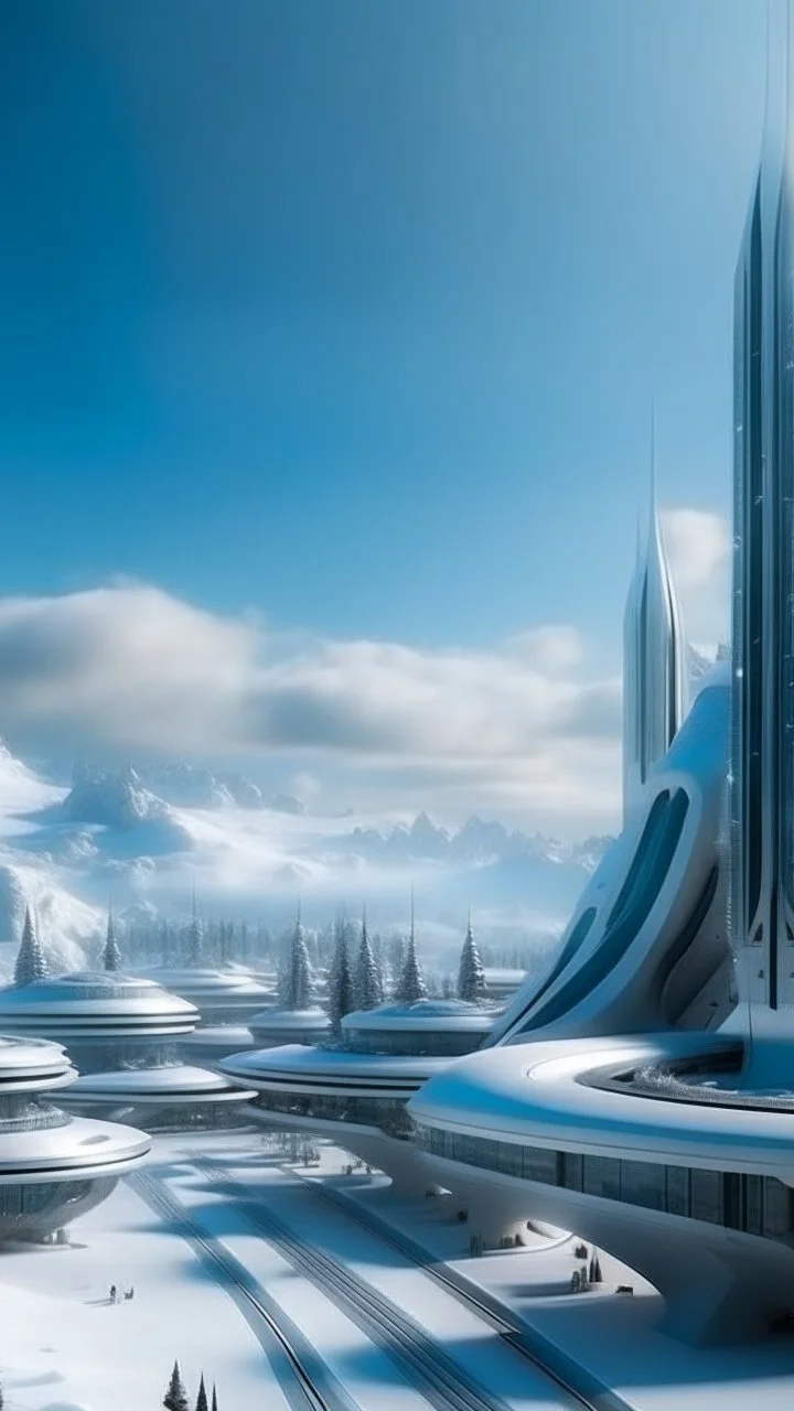 futuristic sci fi city, Alberta