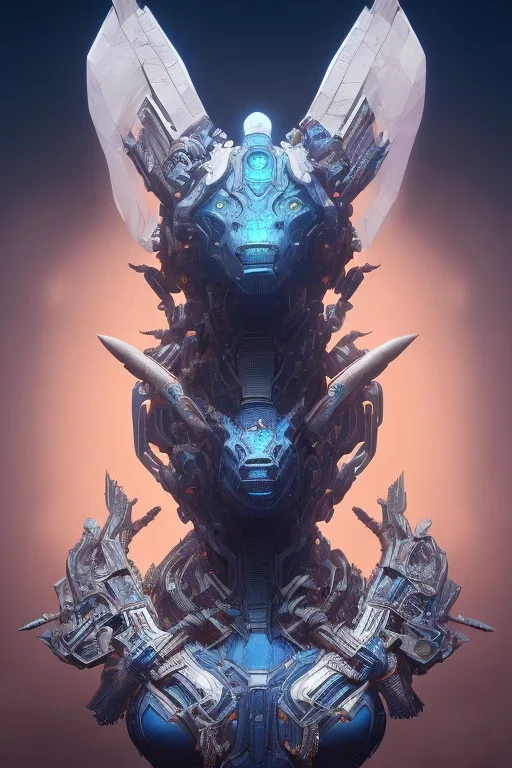 symmetry!! portrait ofobsidian blue alien in the style of horizon zero dawn, machine face, intricate, elegant, highly detailed, digital painting, artstation, concept art, smooth, sharp focus, illustration, art by artgerm and greg rutkowski and alphonse mucha, 8k