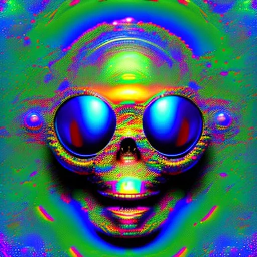 Bubbly agitated psychedelic