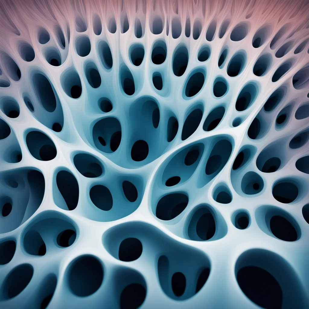 villi of vessel walls, abstract picture