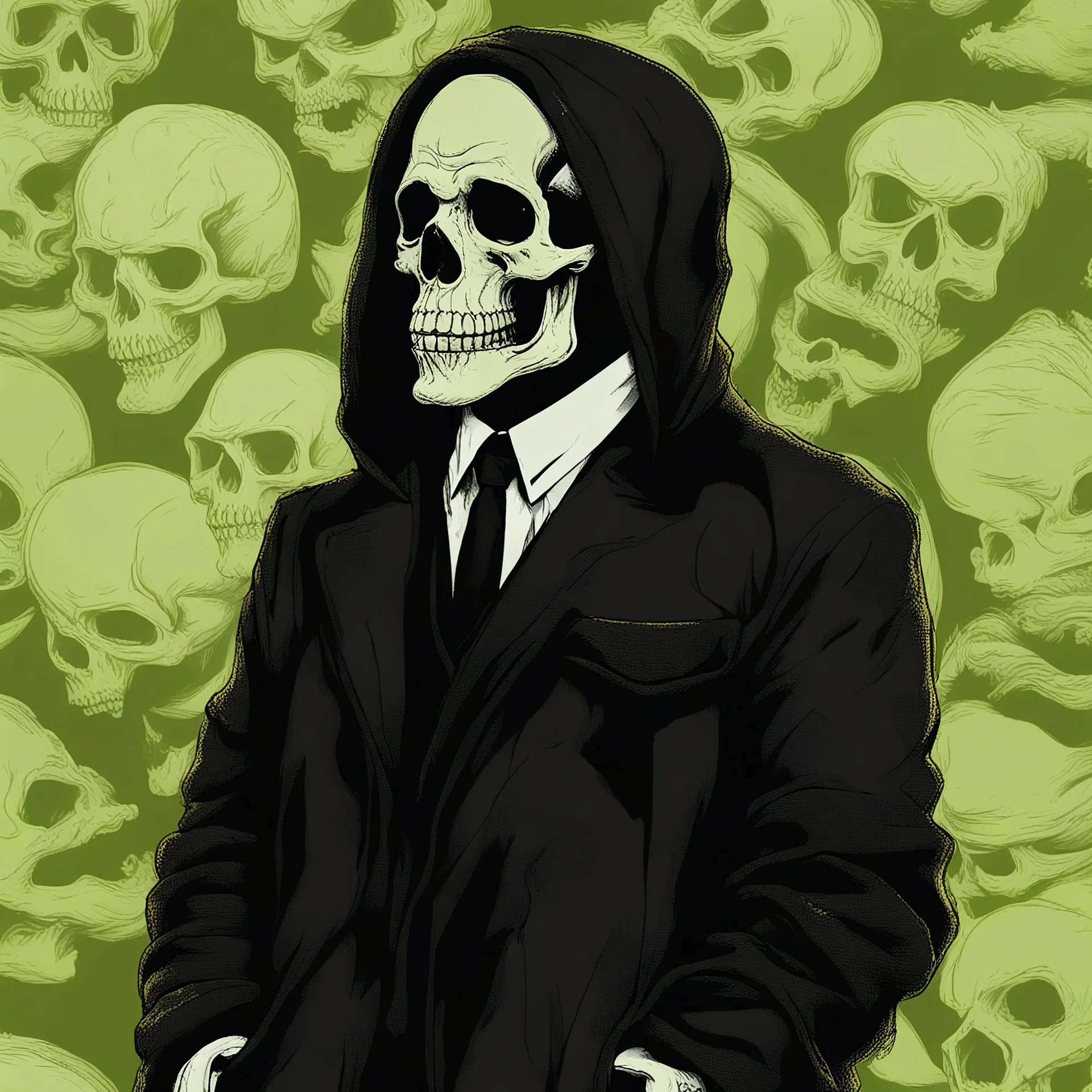 a field of 1000s of cartoonish, anatomically correct, skulls, vivid RANDOM BRIGHT neon colors, dark comedy, well lit, high detail, photorealistic, horrorcore, fun, scary, none featured, each a different color or hue,