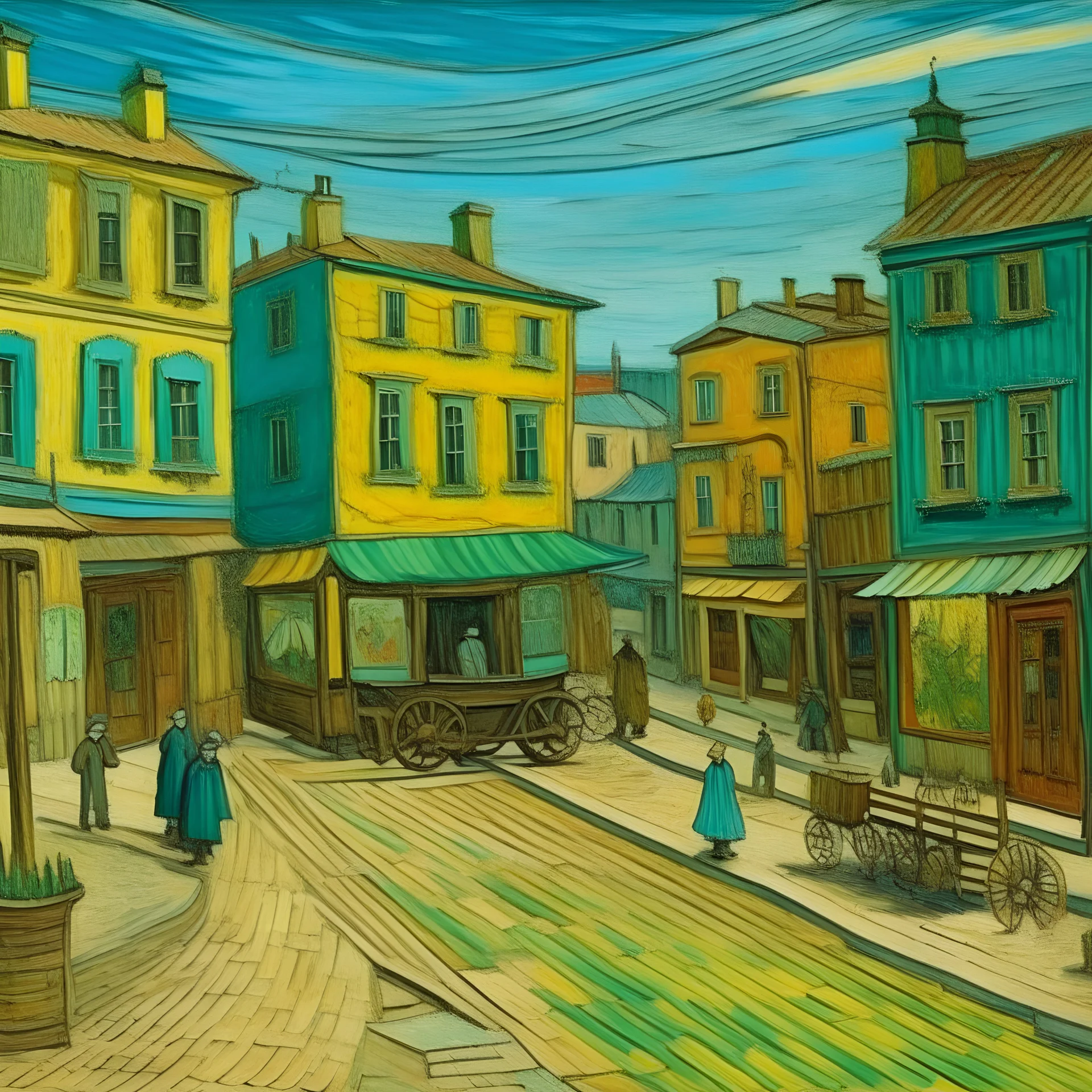 An Indian town painted by Vincent van Gogh