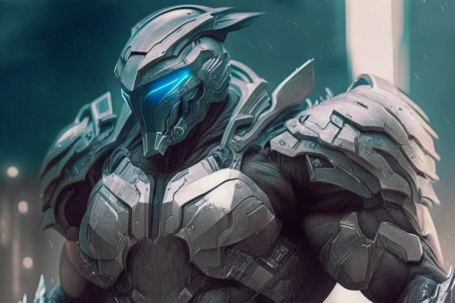 Futuristic Spartan warrior from 2190