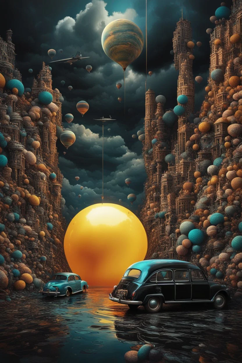 A surrealistic image of the irony of life, where funny and sad things are mixed together in an abstract way. The image is the best ever art creation, with 8k resolution and realistic details. It shows a contrast between the bright and dark sides of life, and how they are both essential and inevitable.