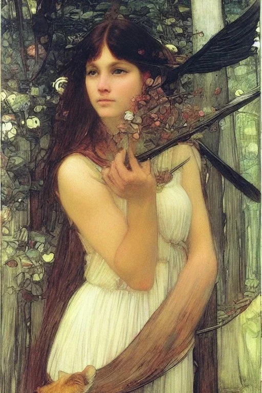 Cat is face of boreas. John William Waterhouse